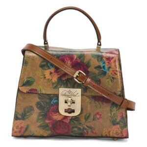 PATRICIA NASH Leather Chauny Top Handle Satchel Vintage Victorian Garden Xbody